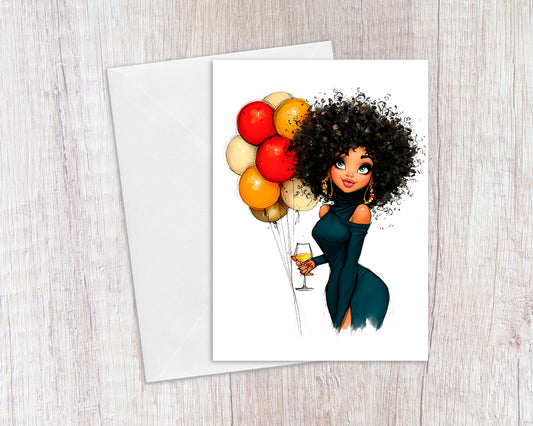 Born To Sparkle Birthday Card