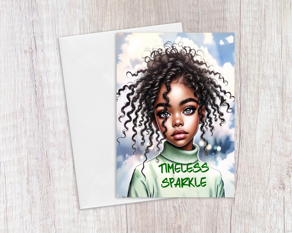 Timeless Sparkle Greeting Card