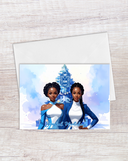 Joy Of The Holiday Zeta  Greeting Card