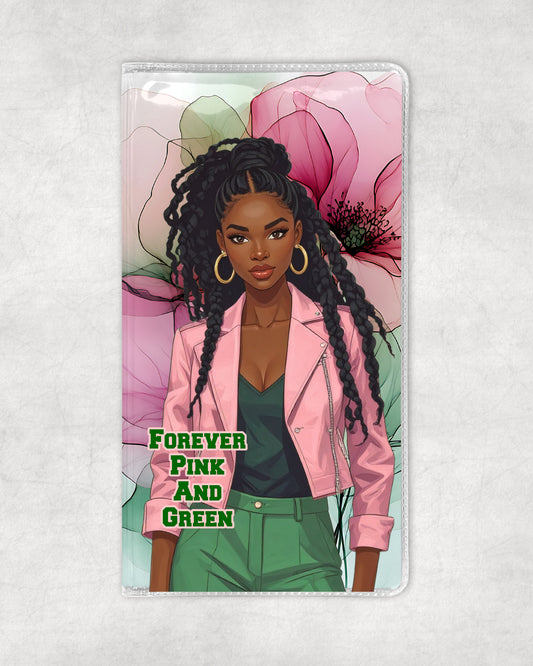 Forever Pink and Green 2026-2027 Checkbook Planner