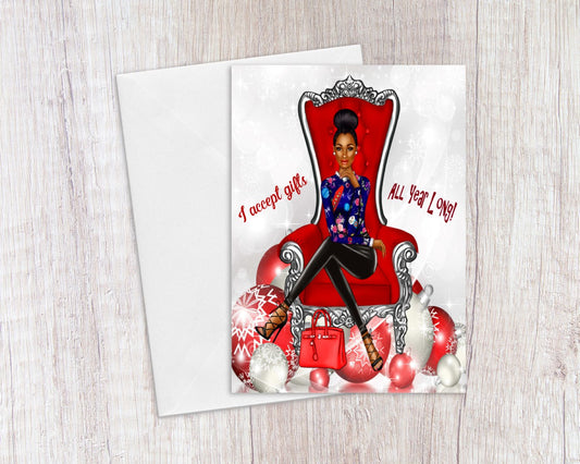 Gifts And Glamour Christmas Card