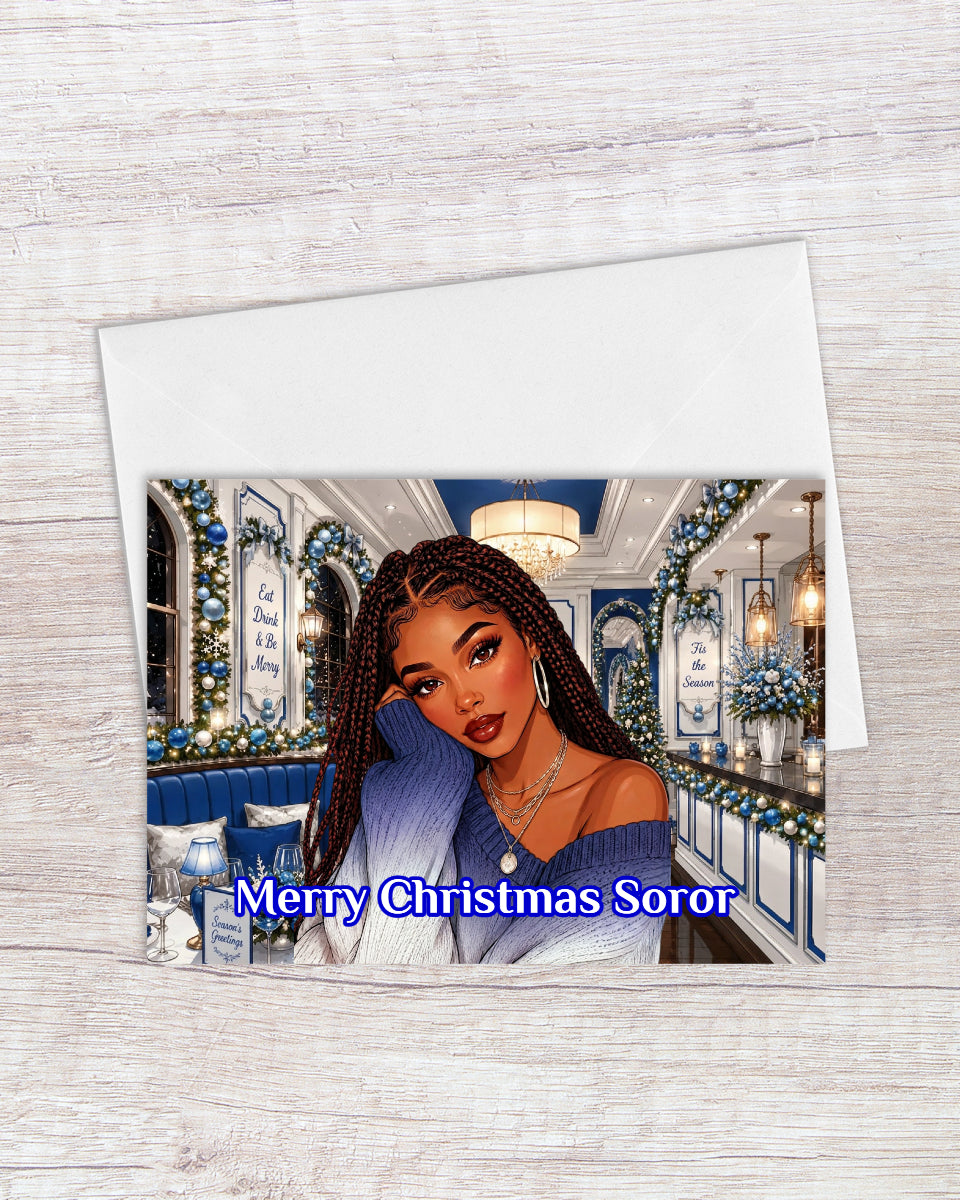 Merry Christmas Soror Zeta Christmas Card