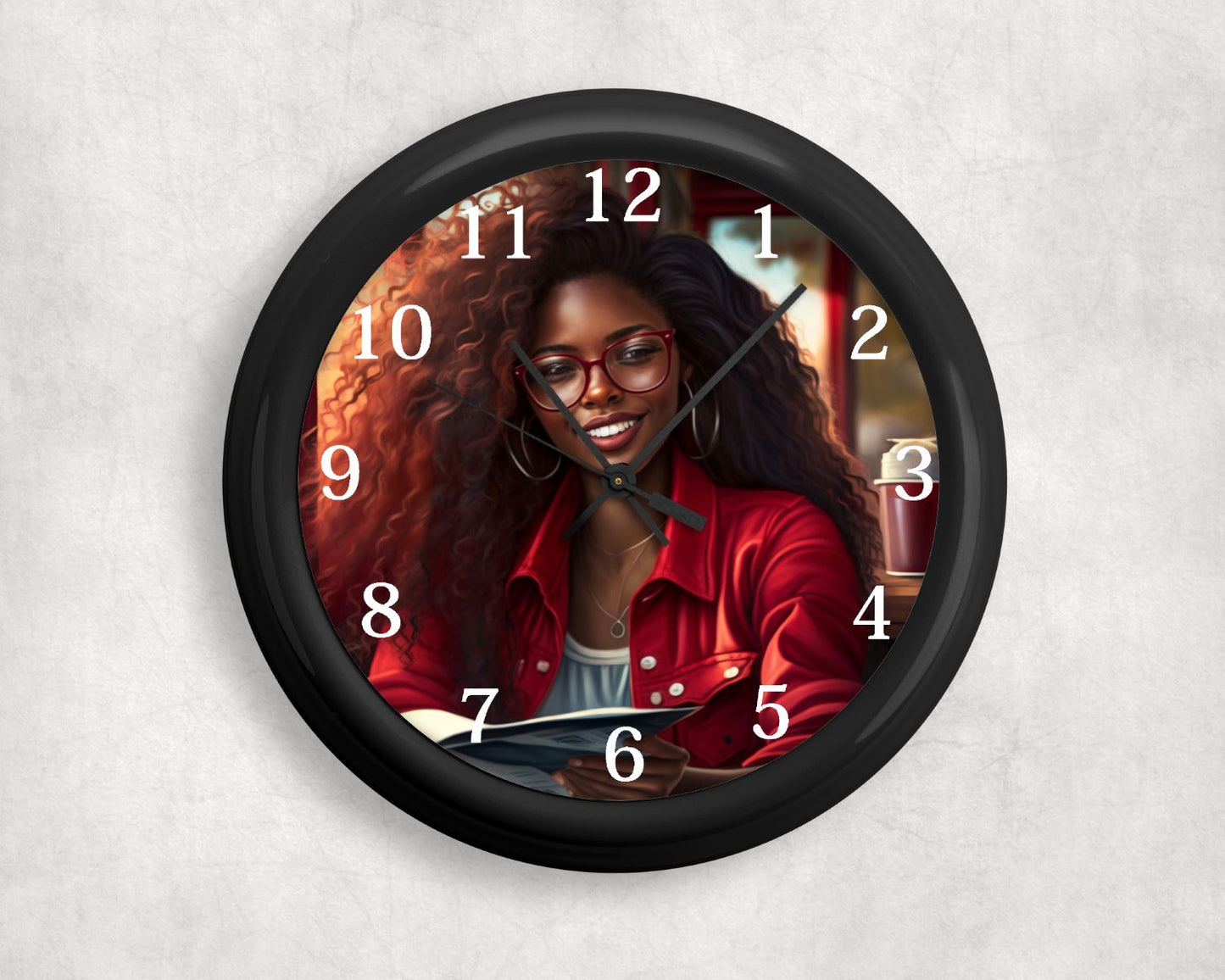 Lady In Red Clock