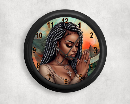 Power In Prayer Wall Clock
