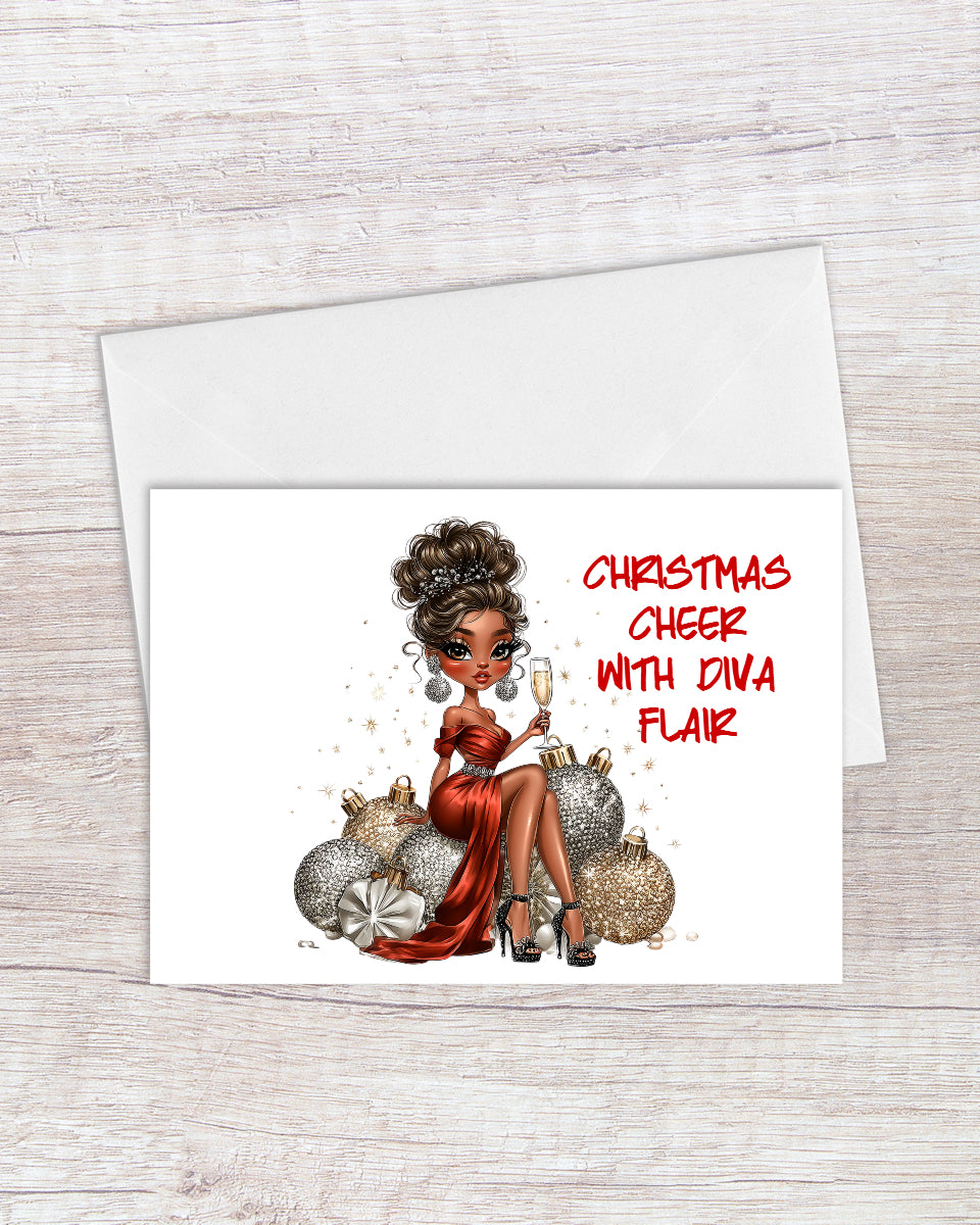 Christmas Cheer With Diva Flair Card