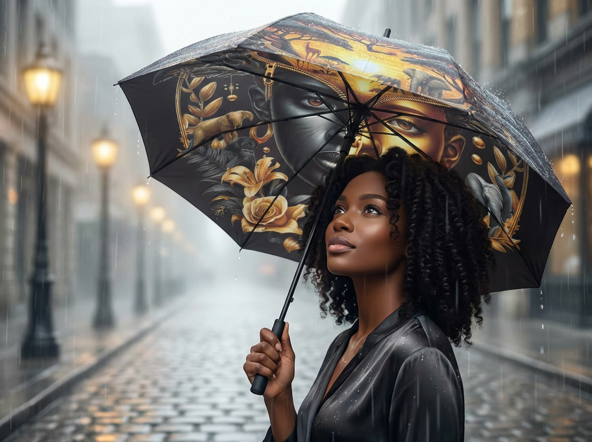 African Woman Umbrella