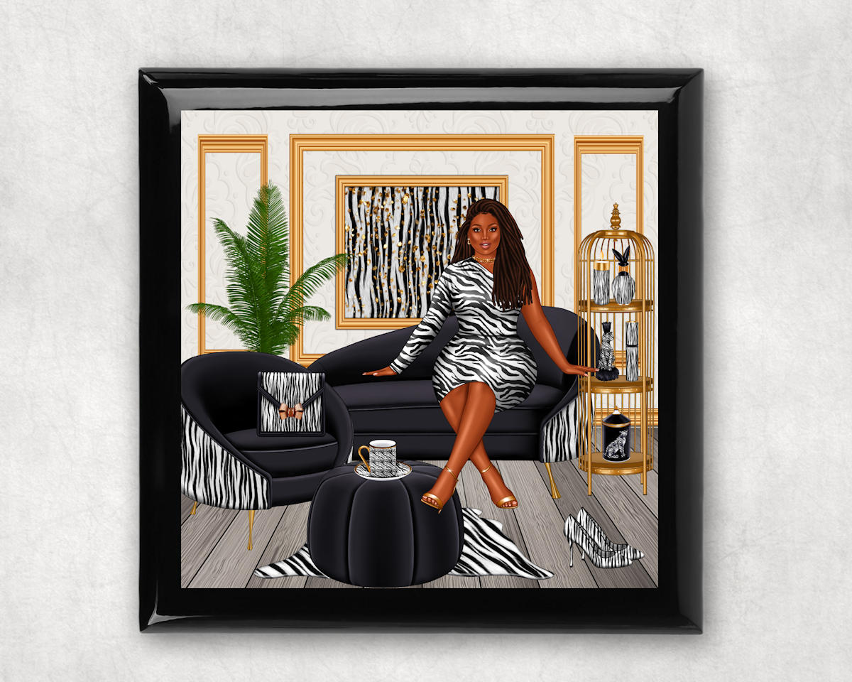 Zebra Rising Keepsake Box