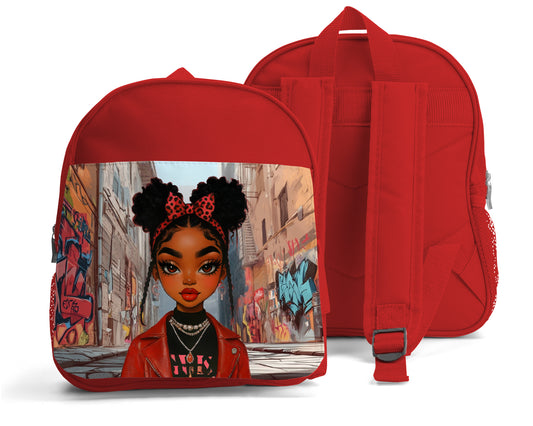 Cute In Red Children's Backpack