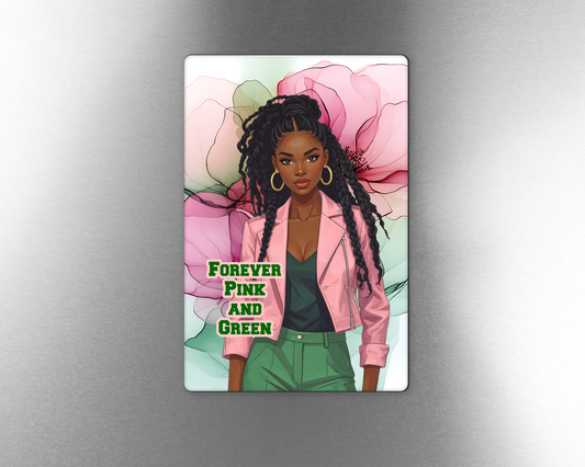 Forever Pink and Green Magnet