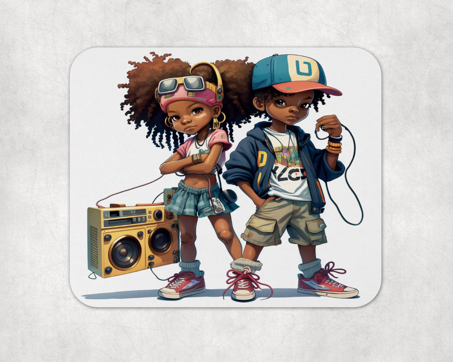 Hip Hop Twins Mousepad