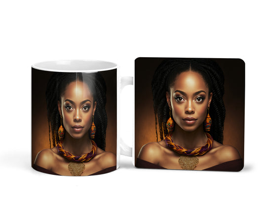 Afrocentric Mug/Coasters/Set