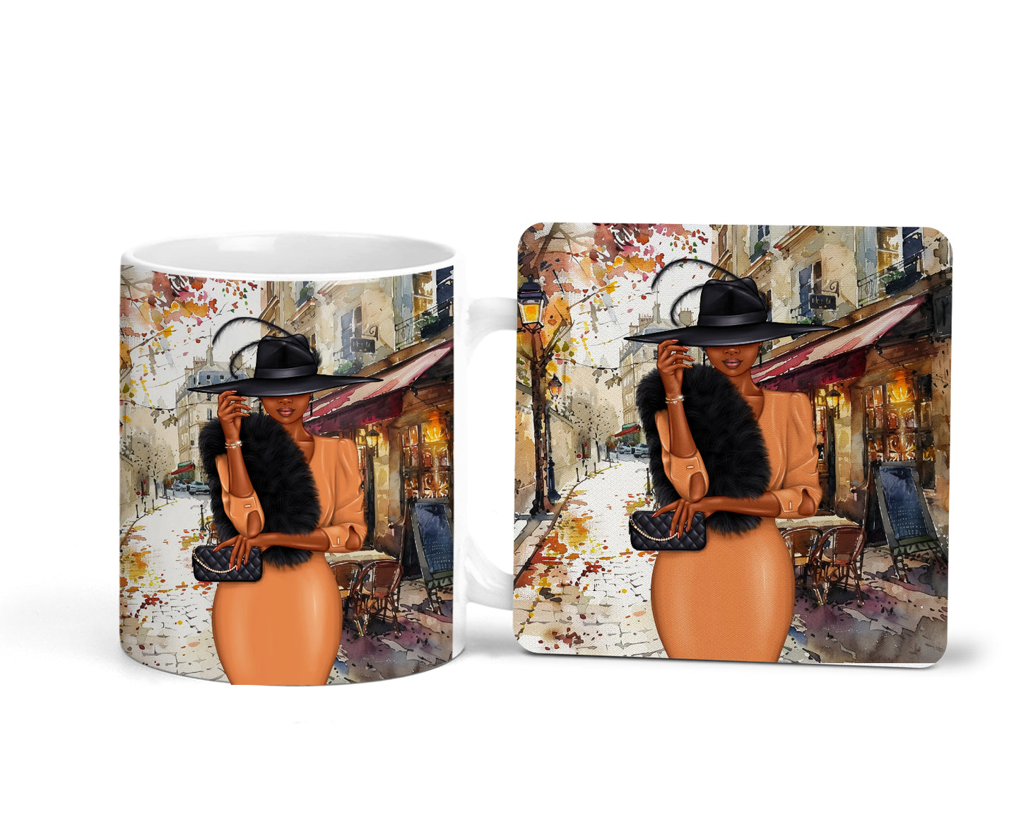 Cafe Mugs/Coasters or Set