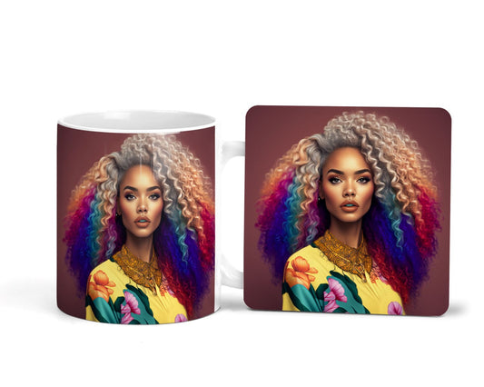 Indigo Mug, Coasters, Set