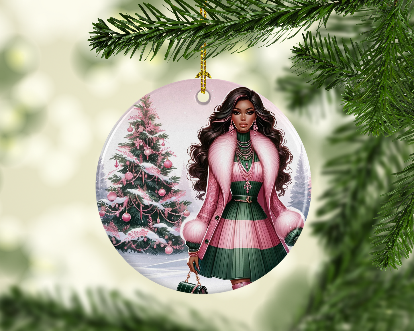 Christmas Joy Porcelain Ornament