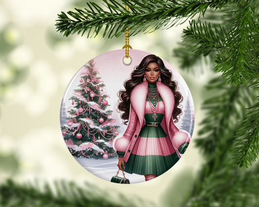 Christmas Joy Porcelain Ornament