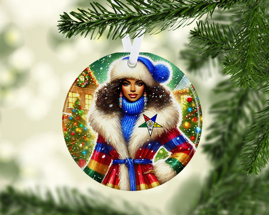 Order of the Eastern Star Faith Porcelain Ornament