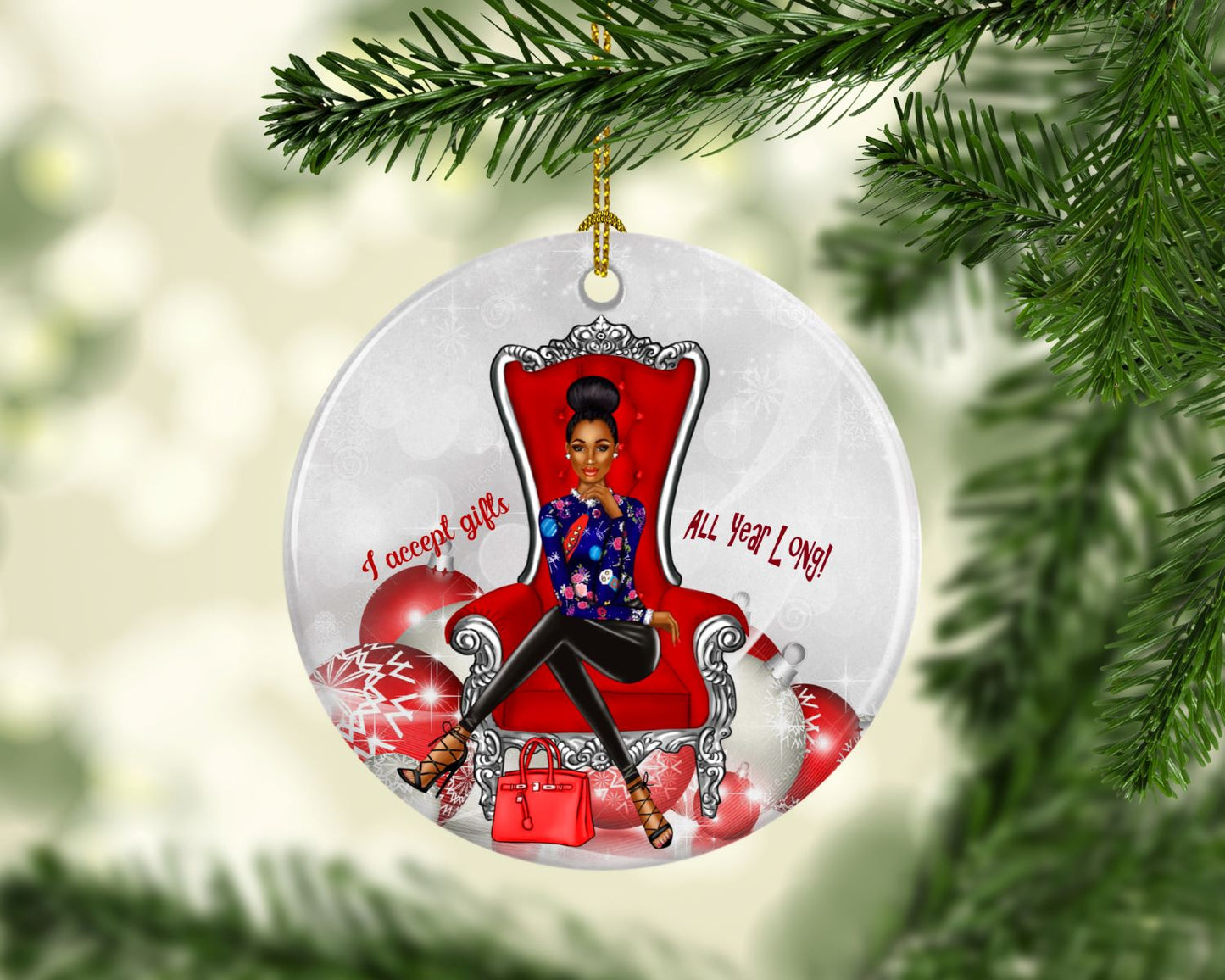 Gifts and Glamour Ornament