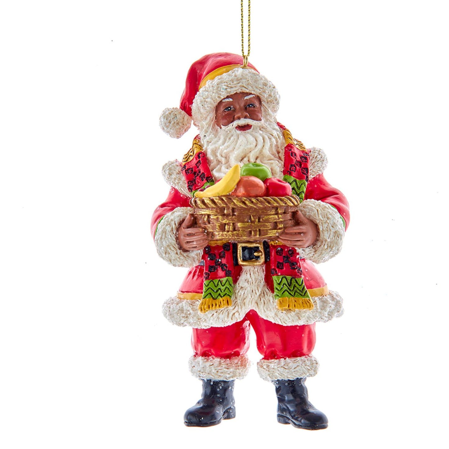 Kwanzaa Santa Ornament