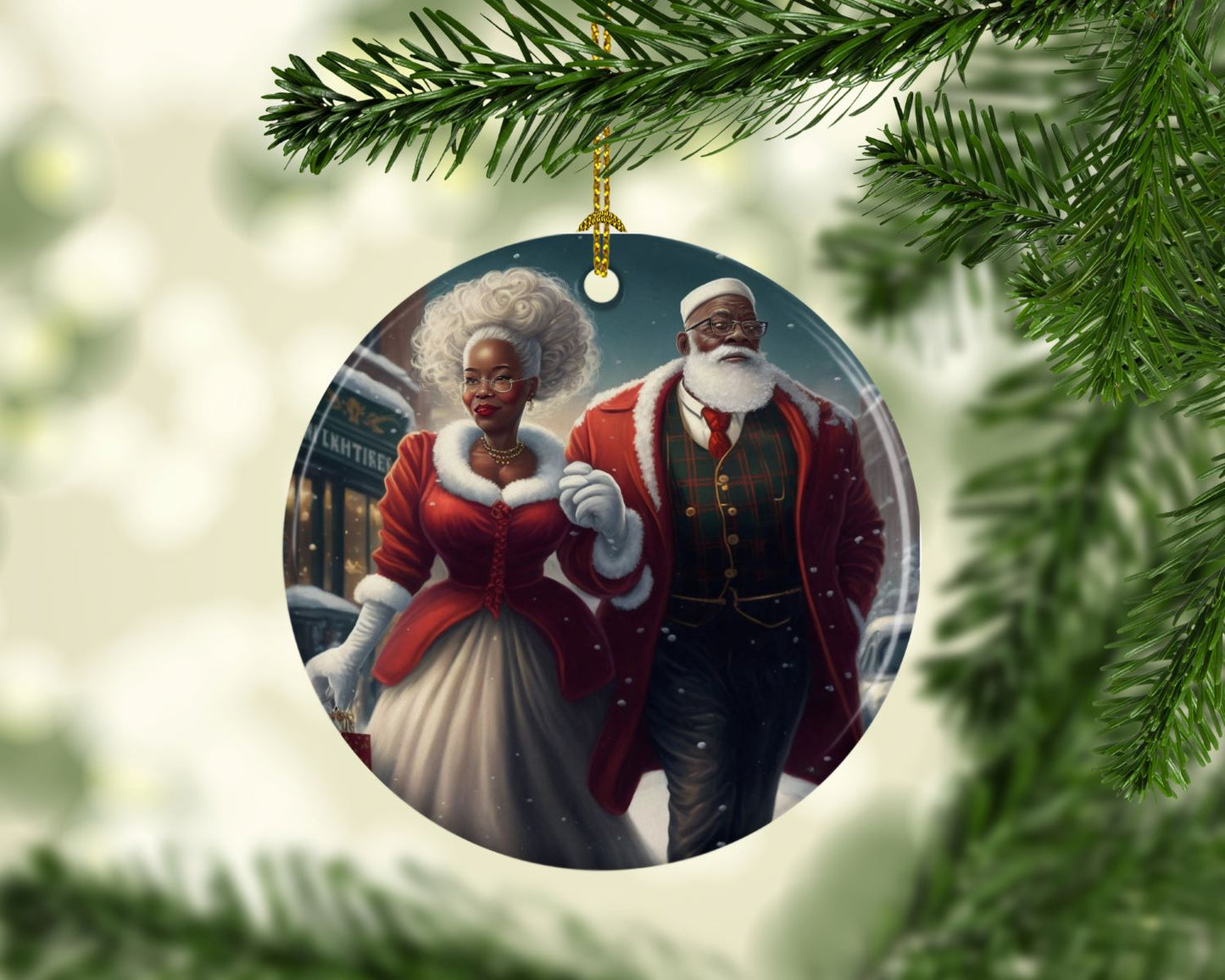 Mr. and Mrs. Claus Ornament