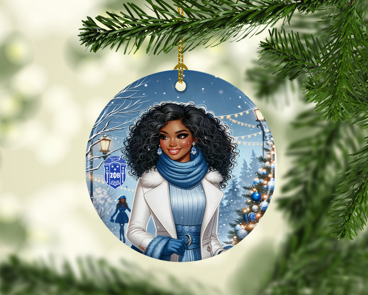 Zeta Glory One Porcelain Ornament