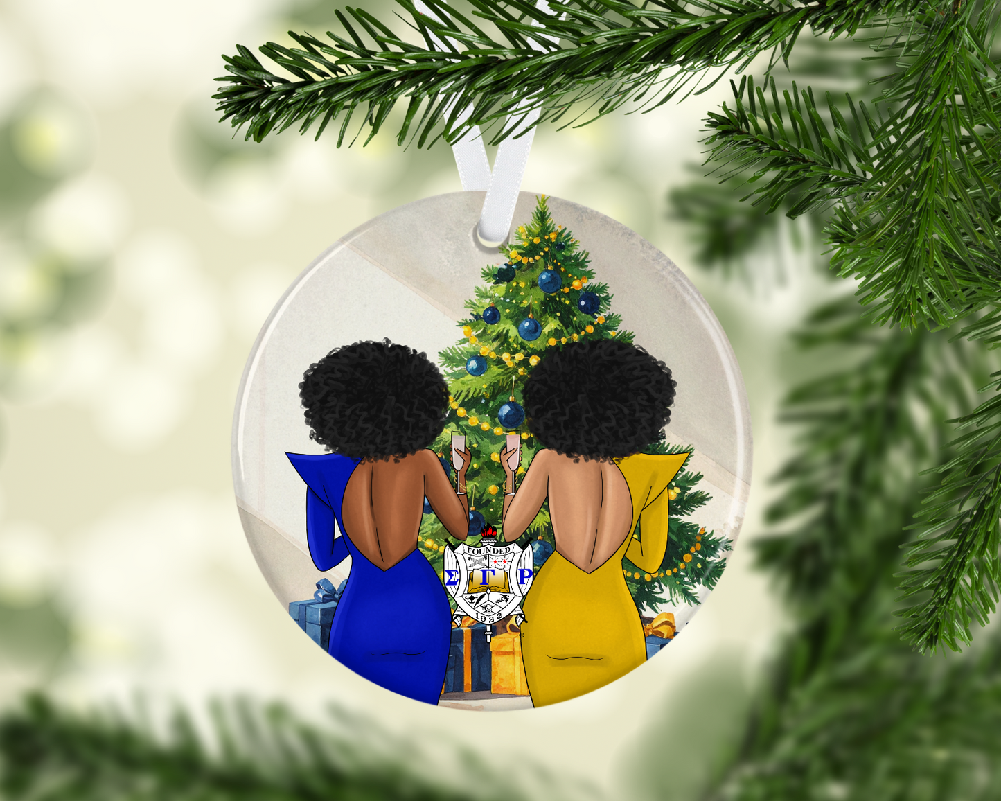 Sigma Toast To The Holidays Ornament