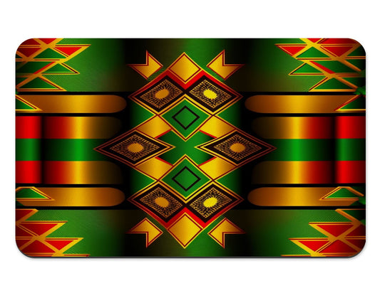 Afrocentric Pattern Green Placemats