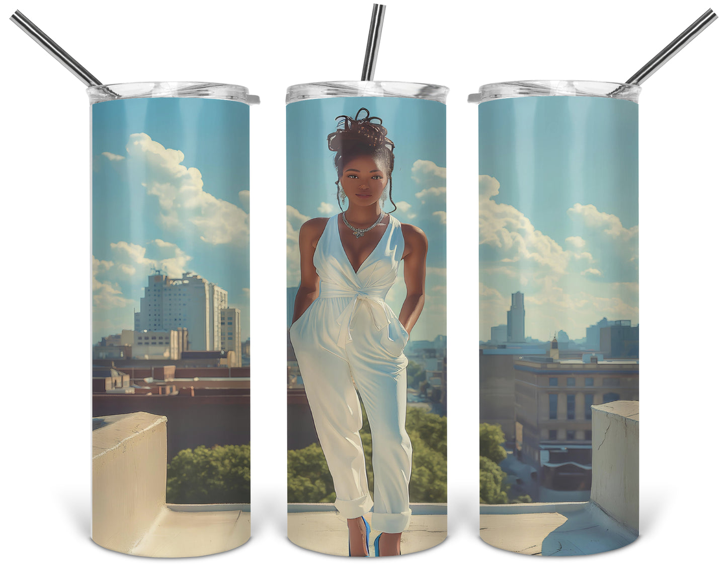 Rooftop Glamour Skinny Tumbler