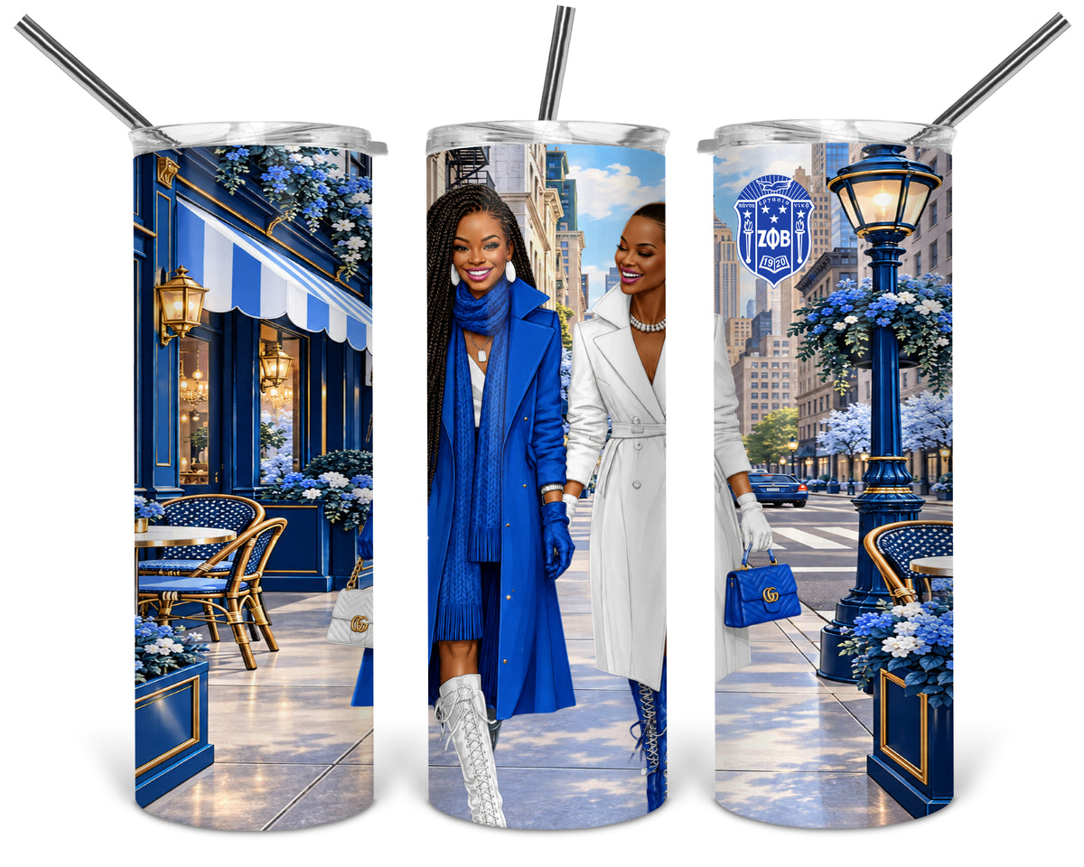 Zeta Shield Skinny Tumbler