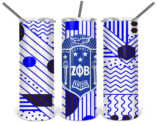 Zeta Shield Skinny Tumbler