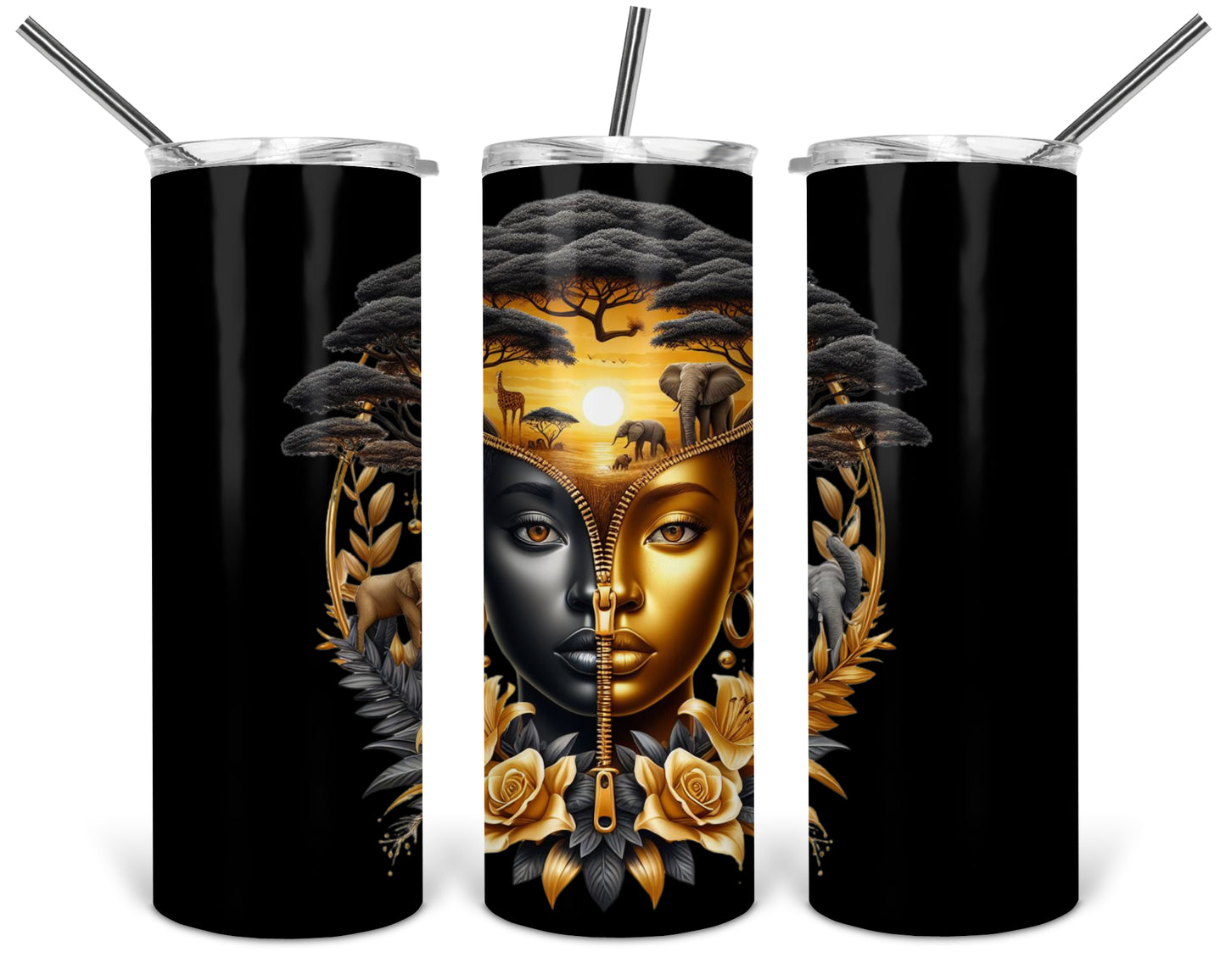 African Female Skinny Tumbler