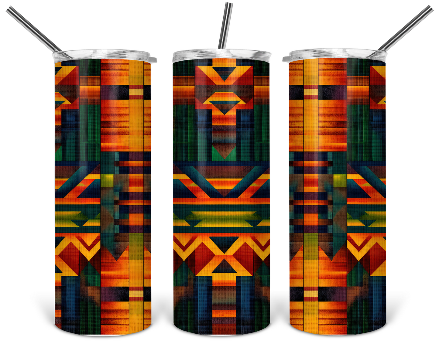 Kente One Skinny Tumbler