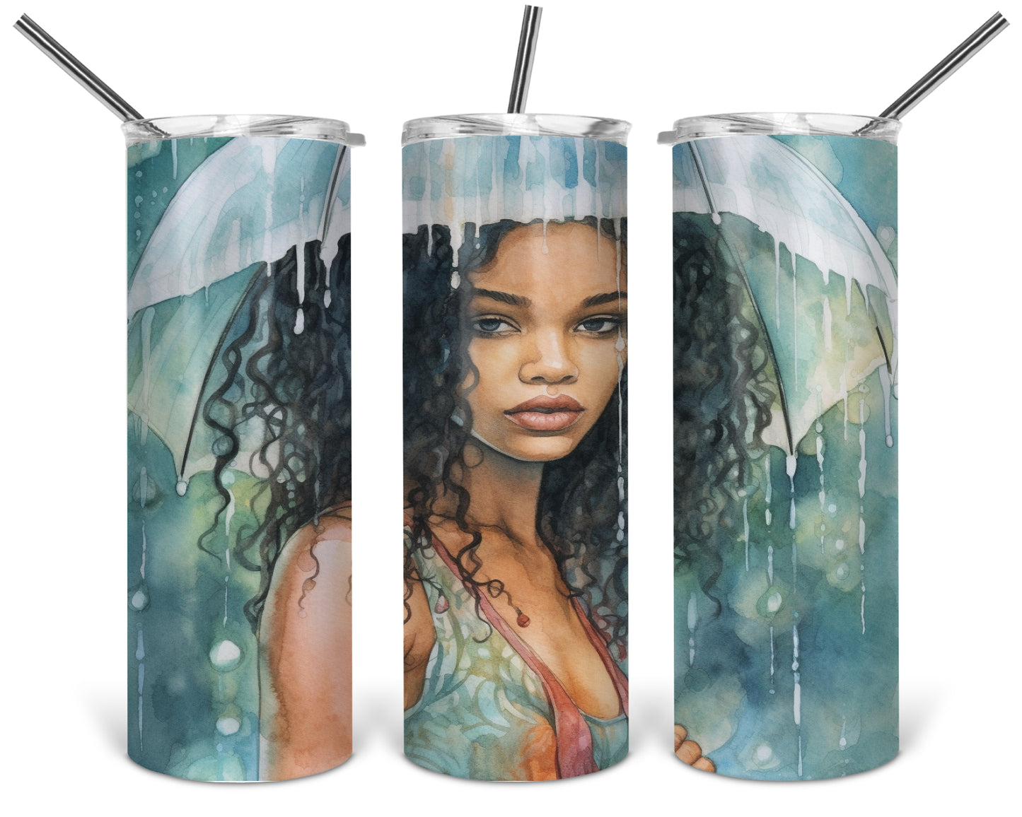 Afternoon Showers Skinny Tumbler