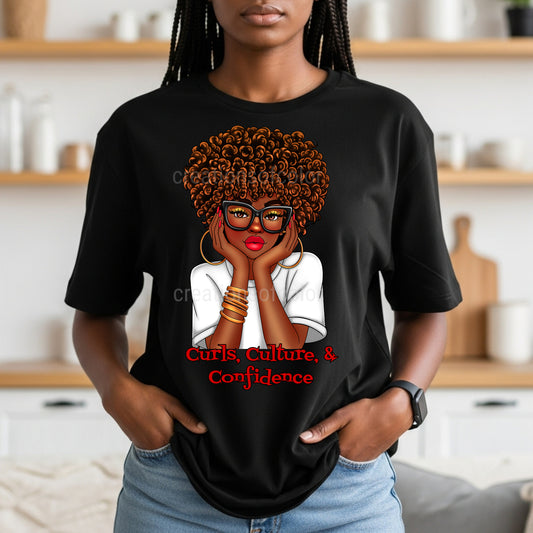 Curls Culture And Confidence T-Shirt
