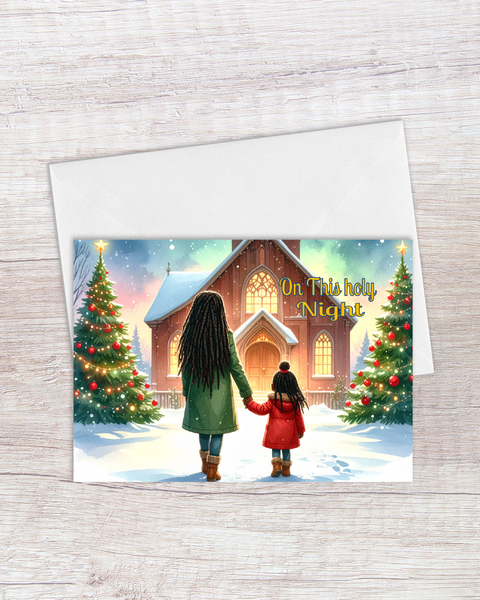On This Holy Night Holiday Card
