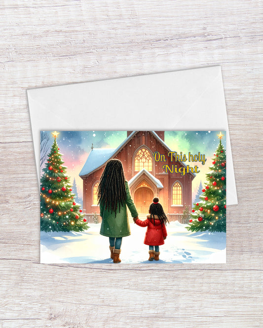 On This Holy Night Holiday Card