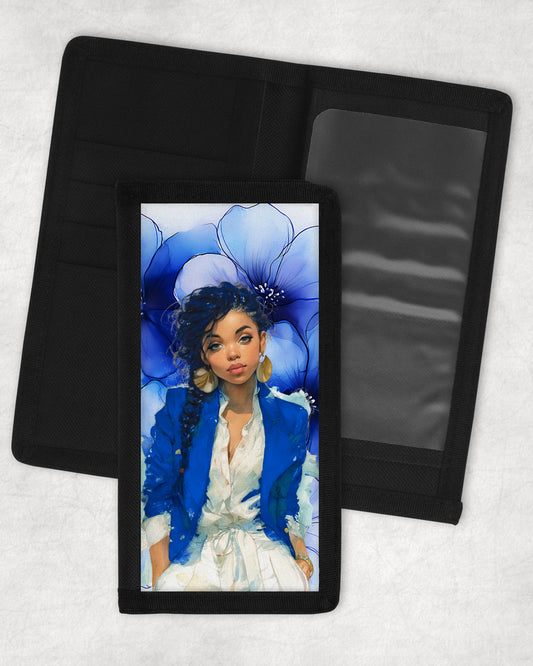 Power In Blue Checkbook Cover