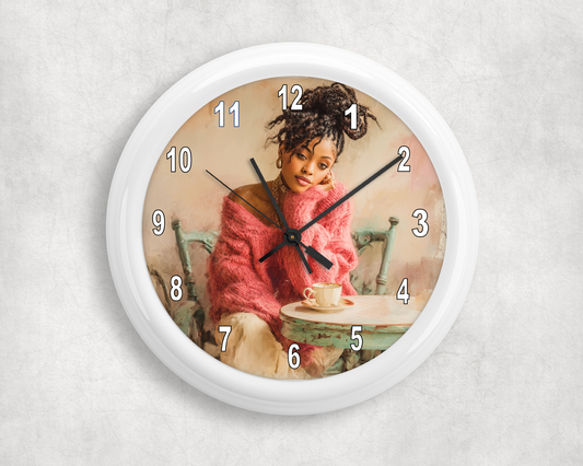 Soft Moments Wall Clock