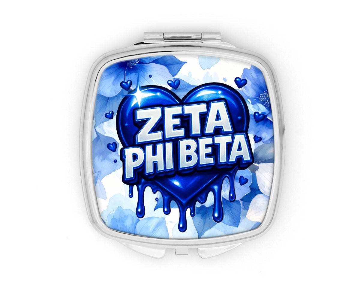 Zeta Heart Compact Mirror