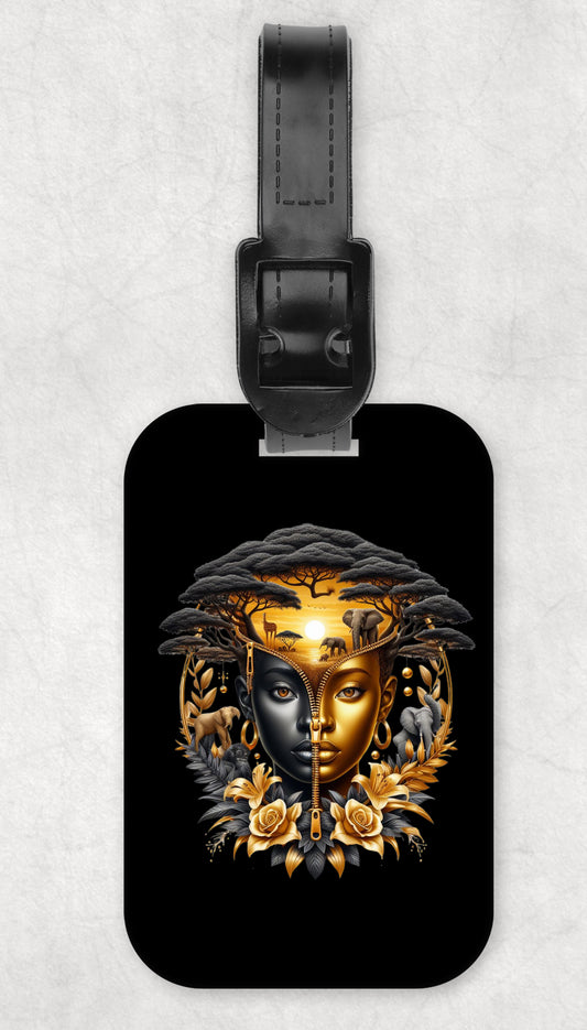 African Queen Luggage Tag