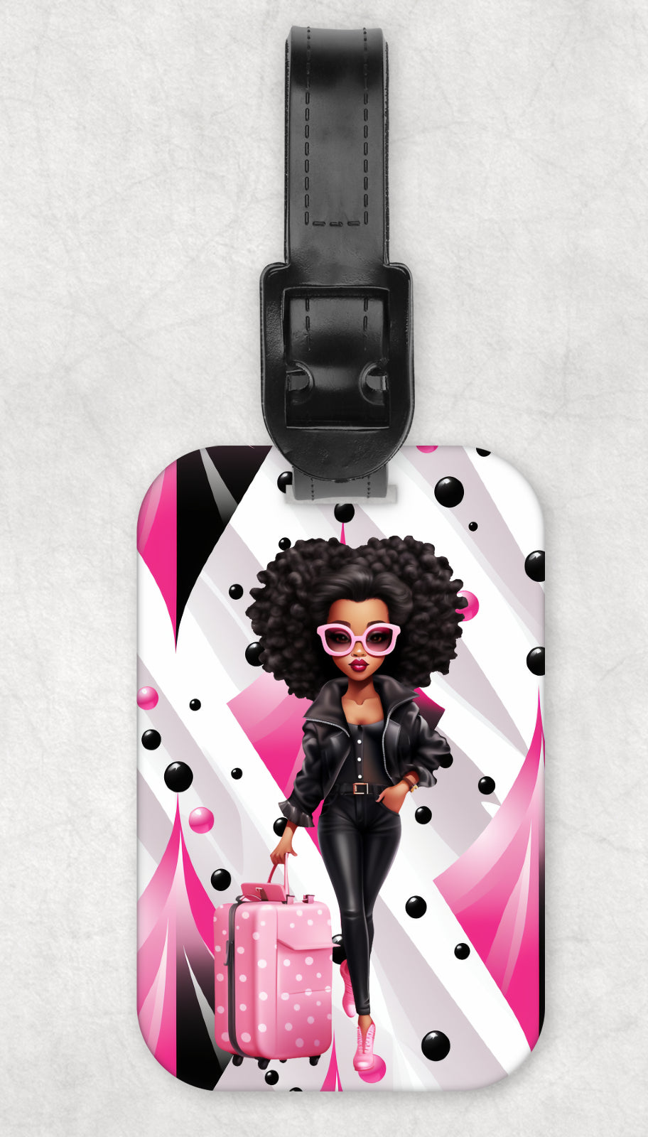 On My Way Luggage Tag