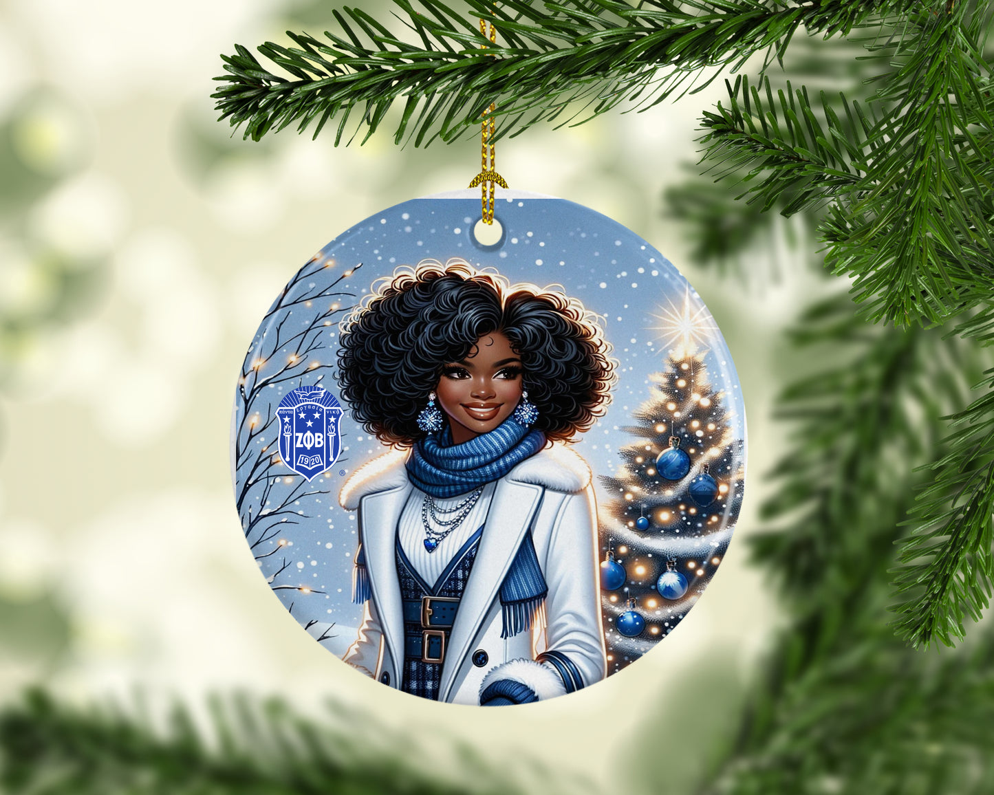 Zeta Glory Porcelain Ornament Two