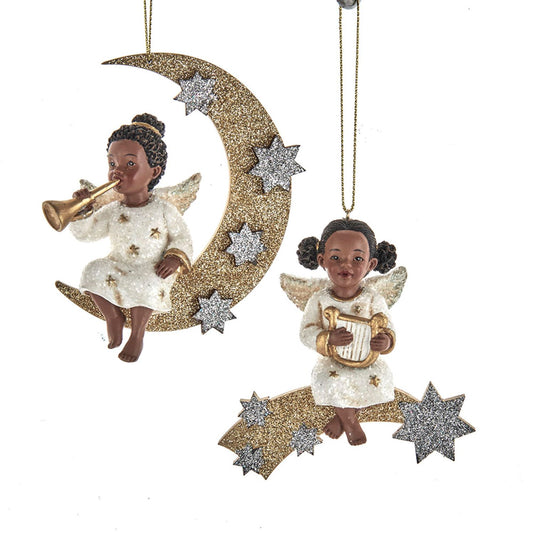 Riding On The Moon Ornaments