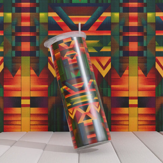 Kente One Skinny Tumbler