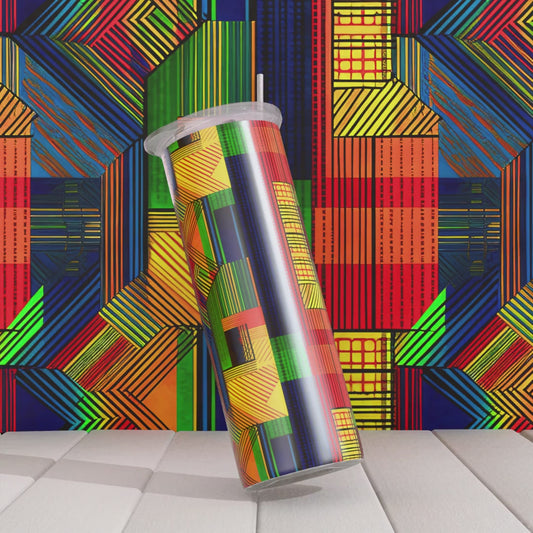 Kente Two Skinny Tumbler