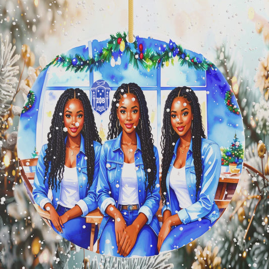 Zeta Trio Ornament