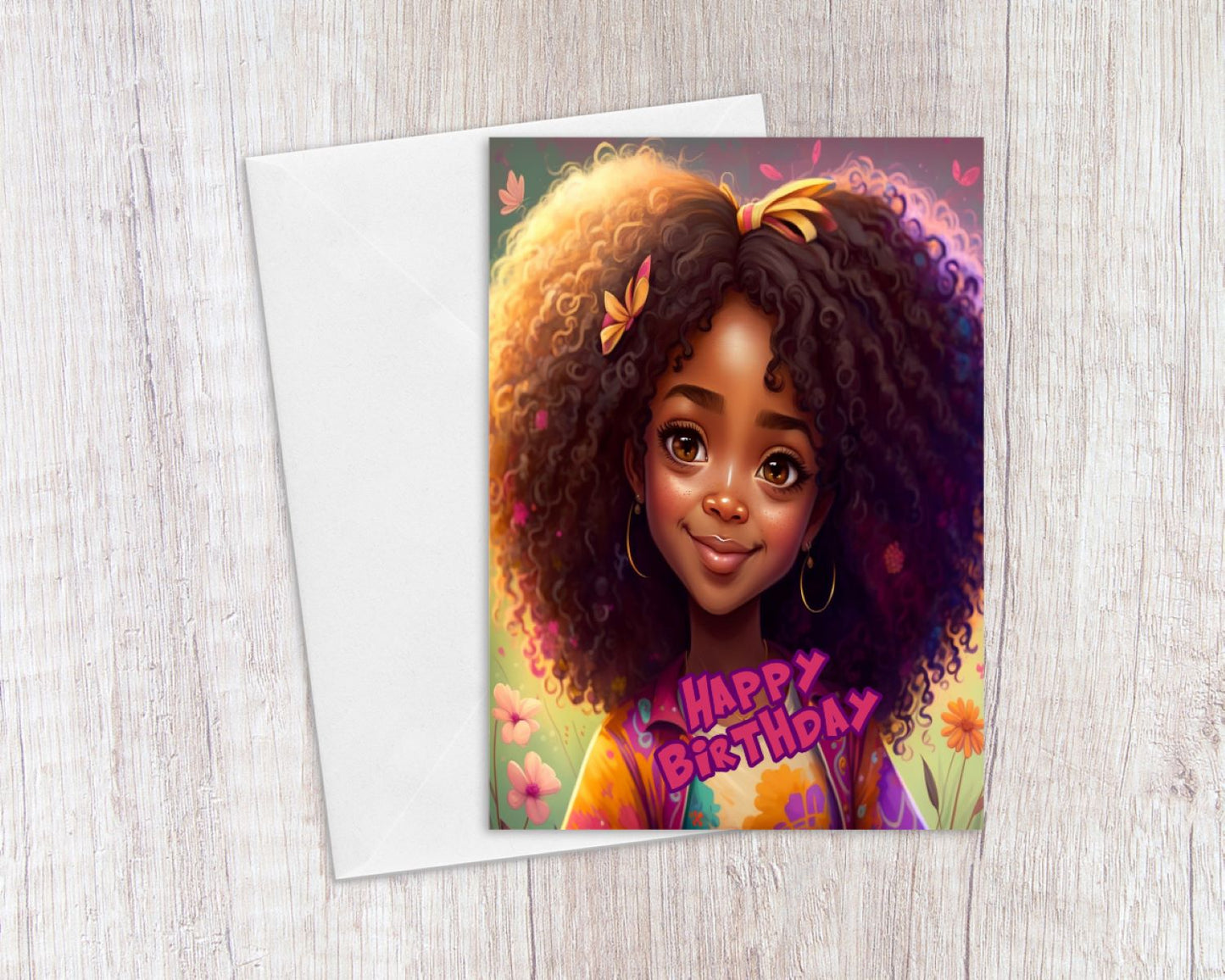 Happy Birthday Girl Greeting Card