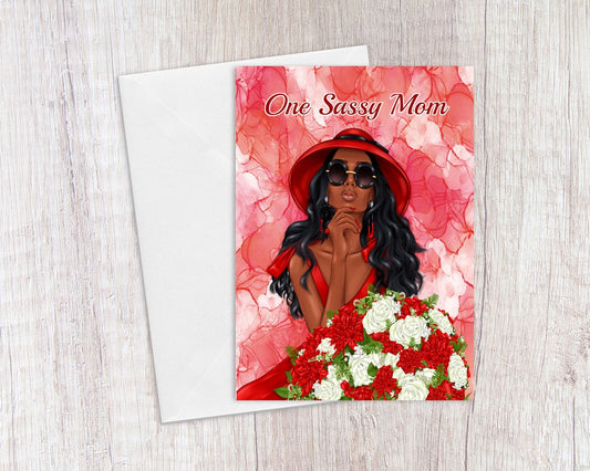 One Sassy Mom Mother's Day Card