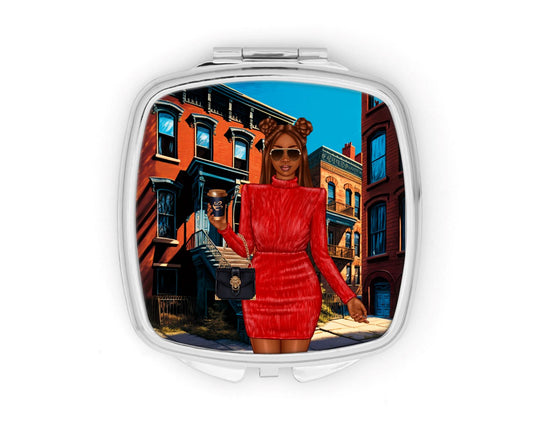 Harlem Red Compact Mirror