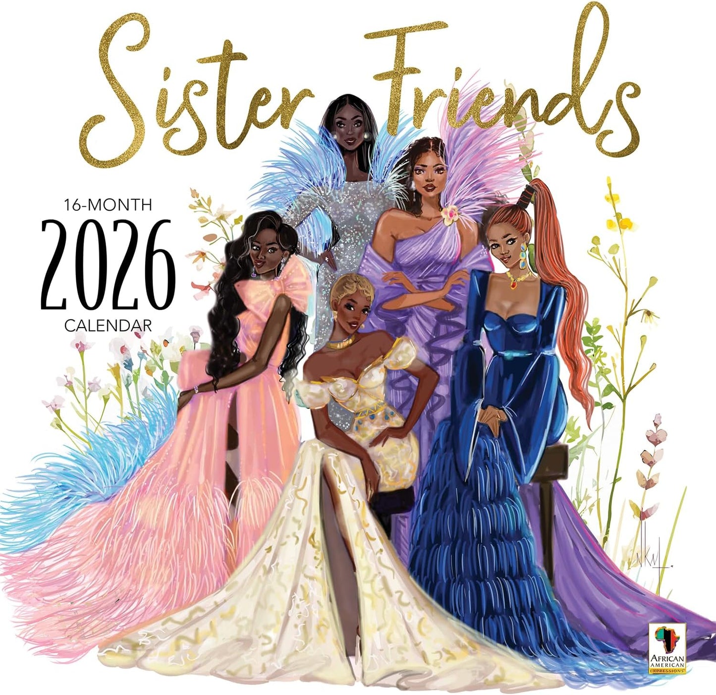 Sister Friends 2026 Wall Calendar