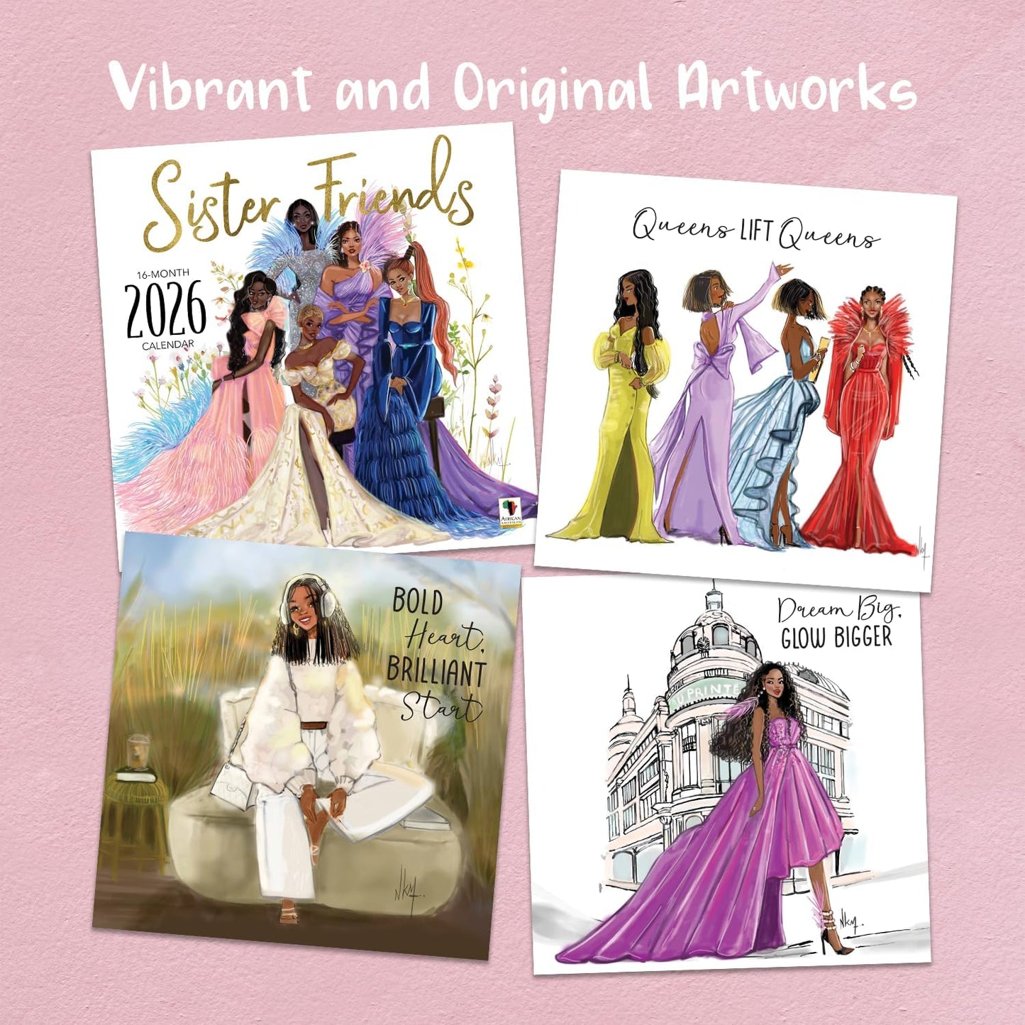 Sister Friends 2026 Wall Calendar